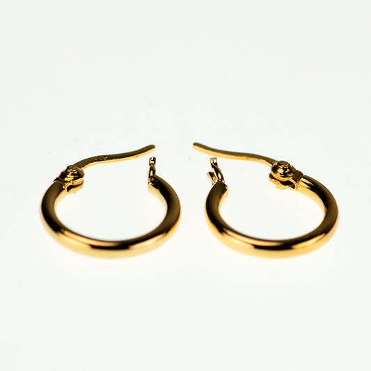 Hoops Earrings with French Lock